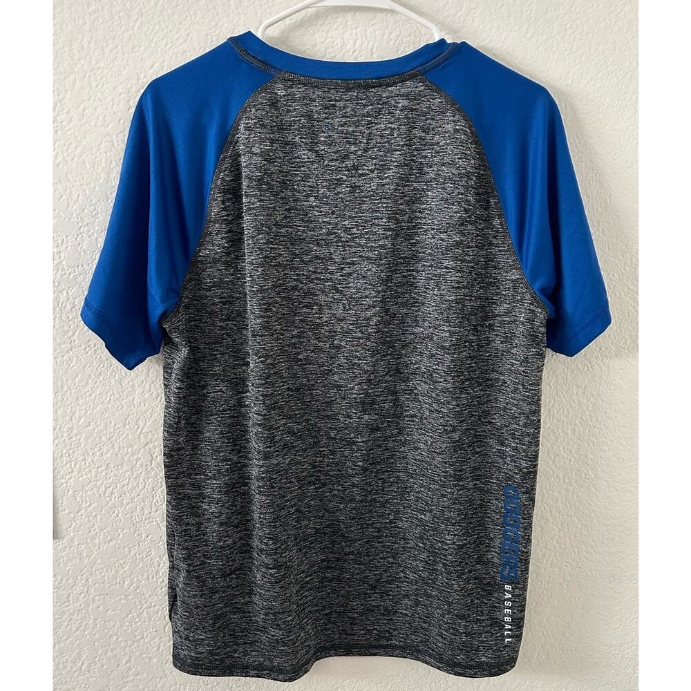 Los Angeles Dodgers Fanatics Static T-Shirt Charcoal Royal Mens Size Large - Picture 2 of 7